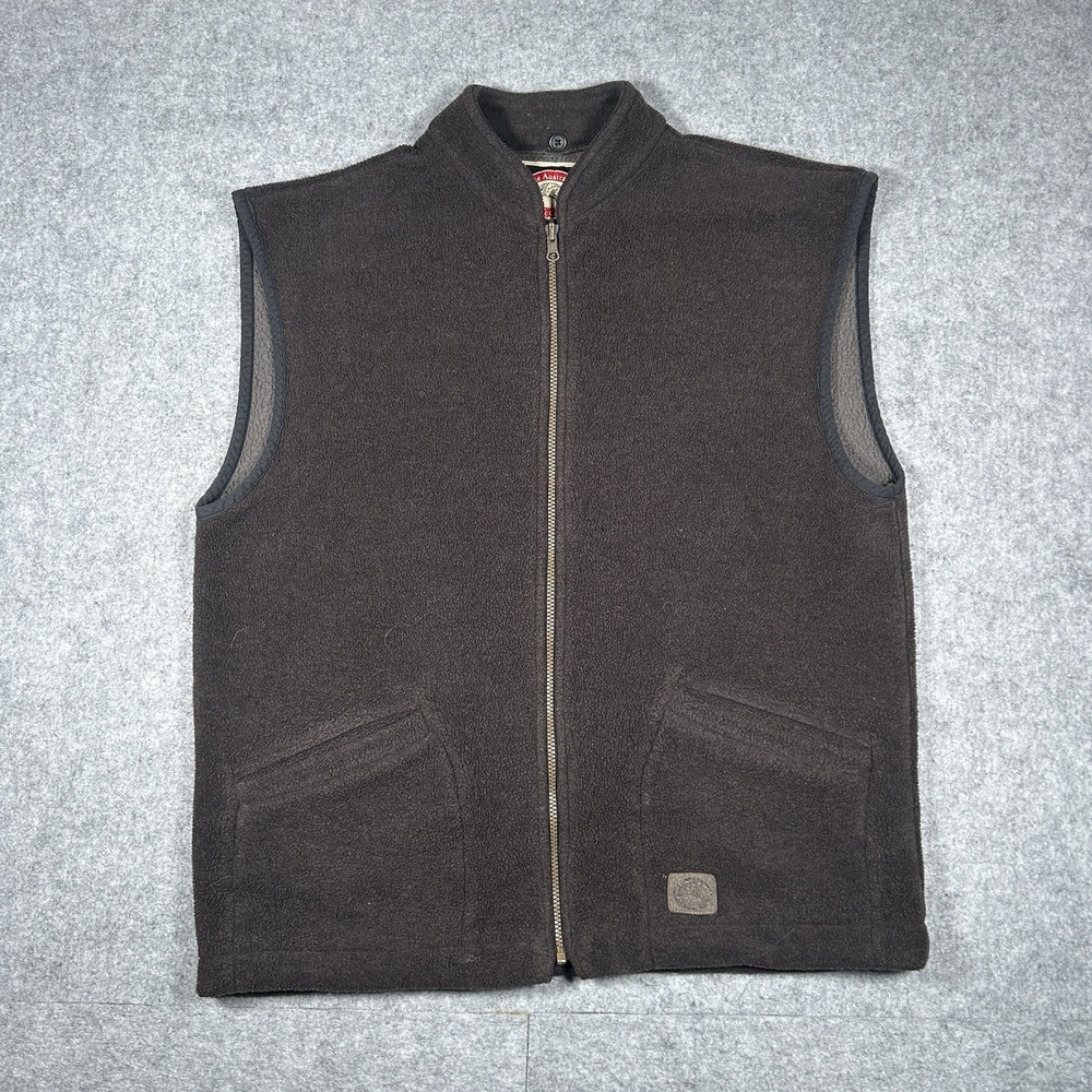 The Australian Outback Collection Vest Men's Size XL Grey Sherpa Fleece Full Zip